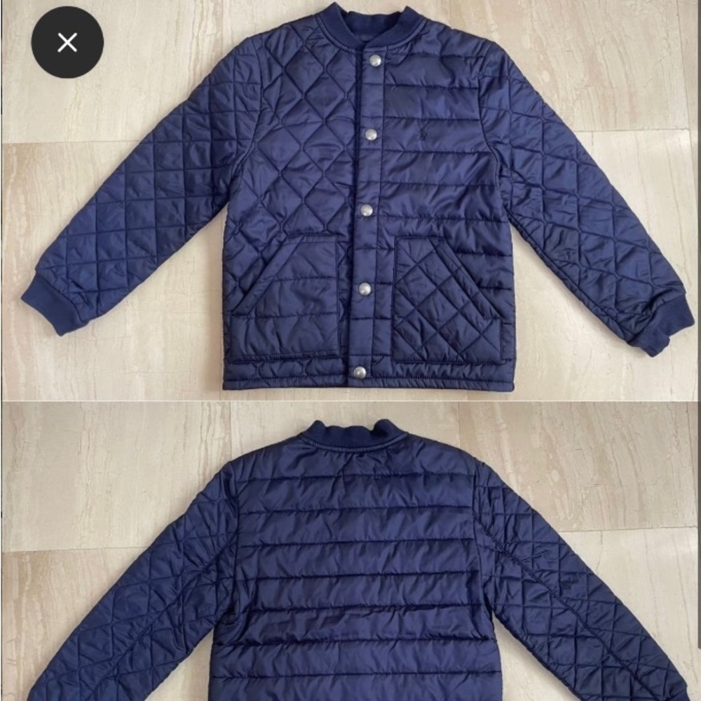 Polo by Ralph Lauren Navy Quilted Kids Jacket